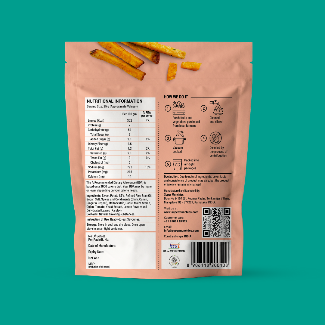 Tandoori-Süßkartoffelchips