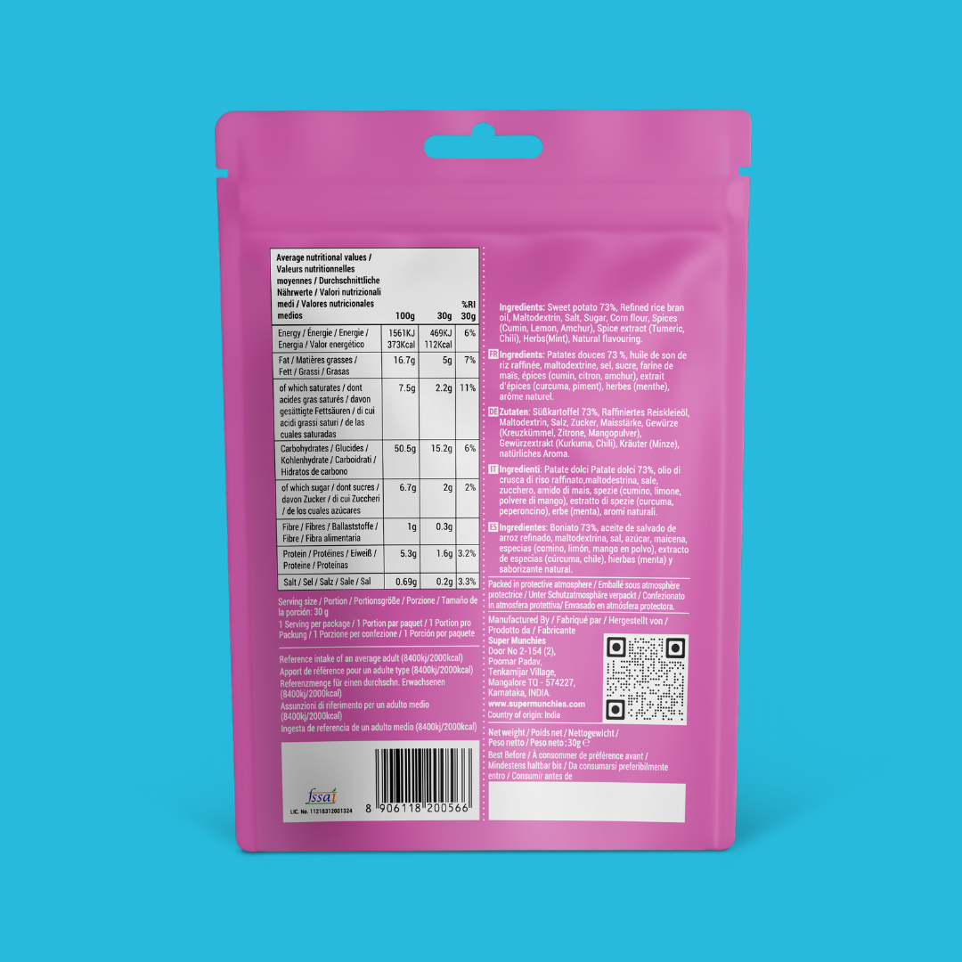 CHILI MINT SÜSSKARTOFFEL CHIPS