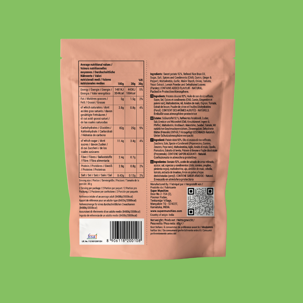 TANDOORI SÜSSKARTOFFEL CHIPS