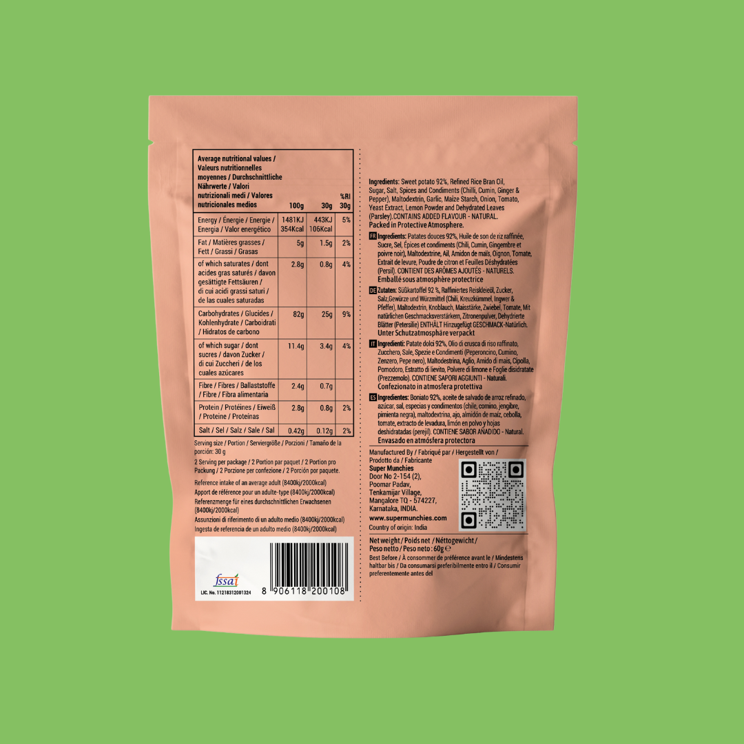 TANDOORI SÜSSKARTOFFEL CHIPS