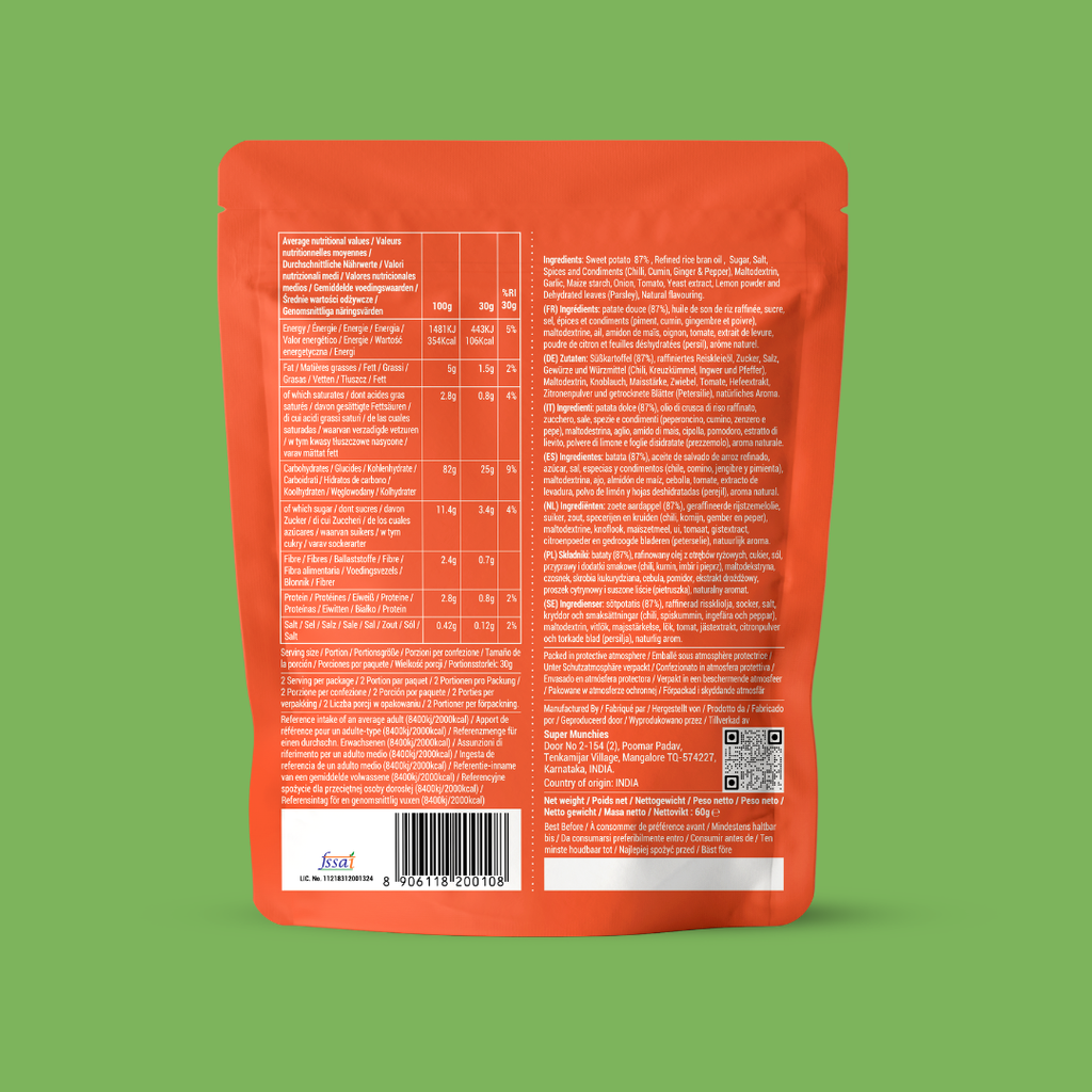 TANDOORI SÜSSKARTOFFEL CHIPS